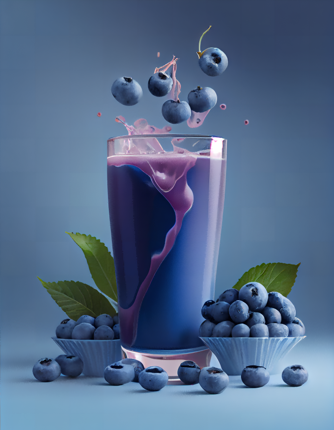 蓝莓汁酒水饮料茶饮创意图